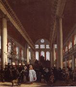 Rembrandt, Interior of the Portuguese Synagogue in Amsterdam